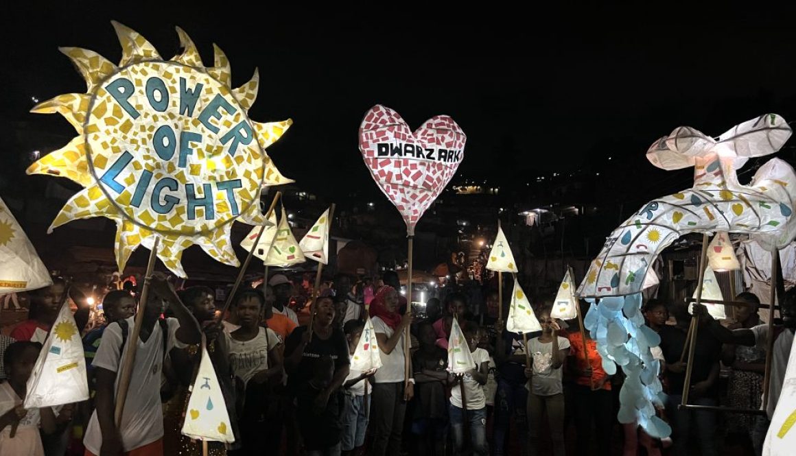 Power of Light parade in Freetown, Sierra Leone