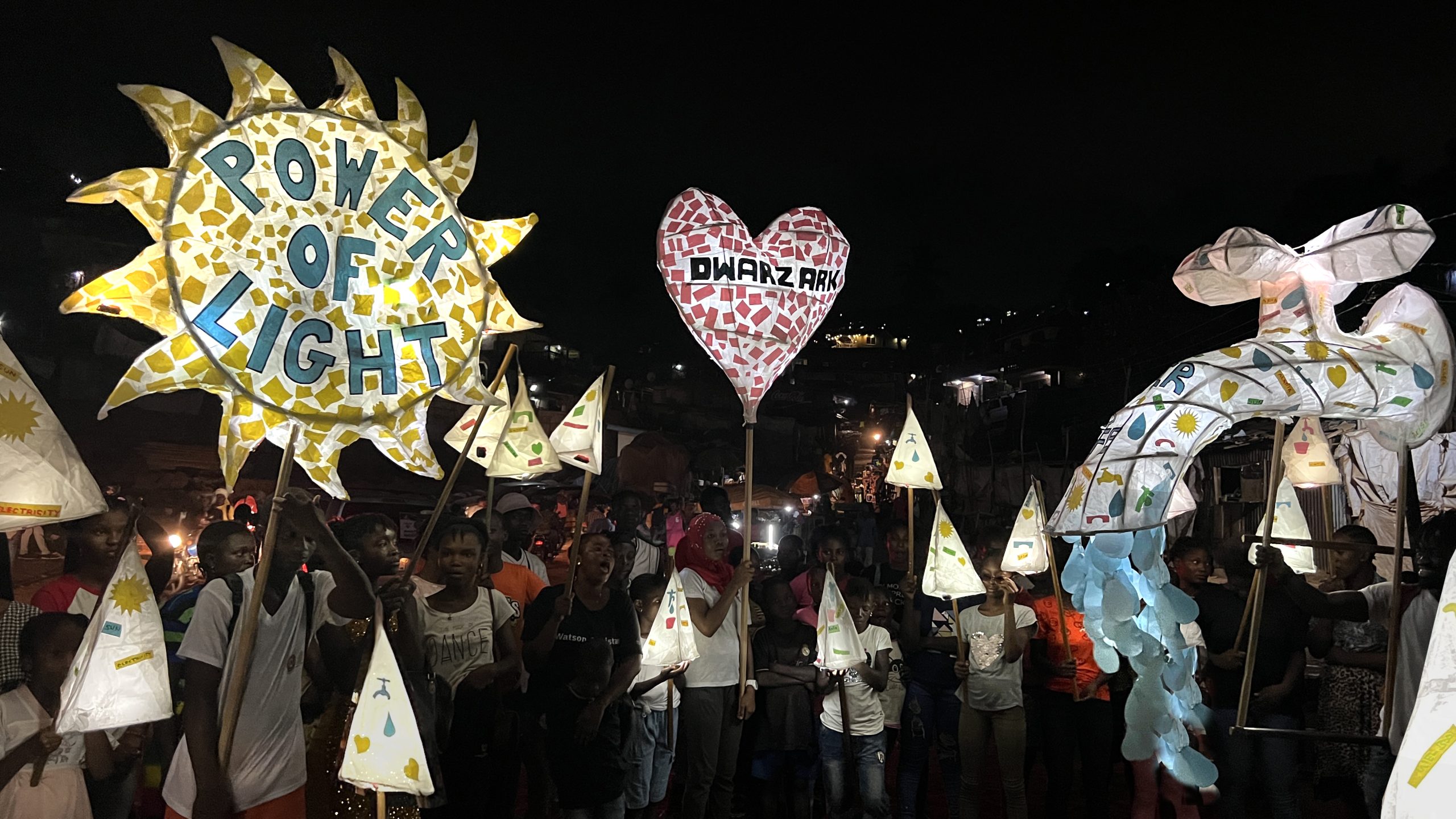 Power of Light parade in Freetown, Sierra Leone